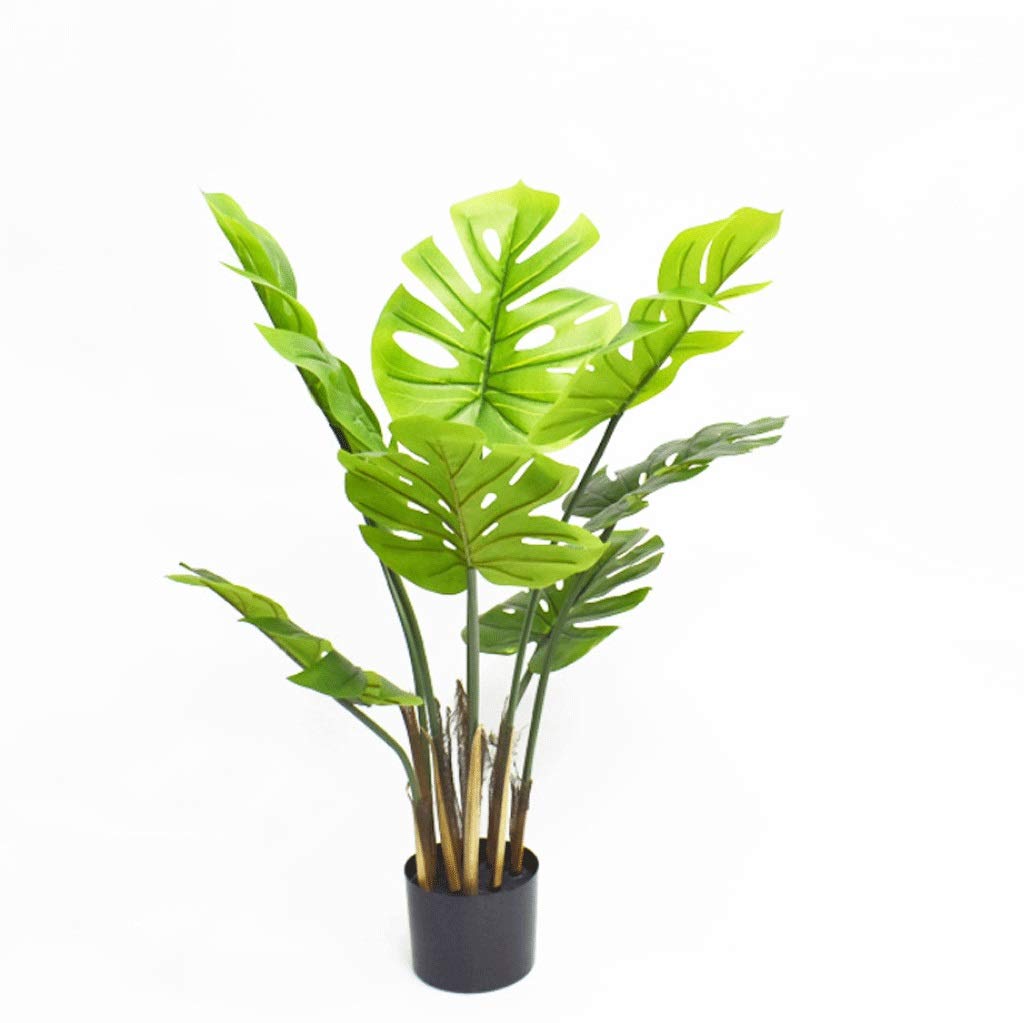 Amazon｜150Cm/59Ft 人工植物、黒いビニールポットで鉢植えされた7種類